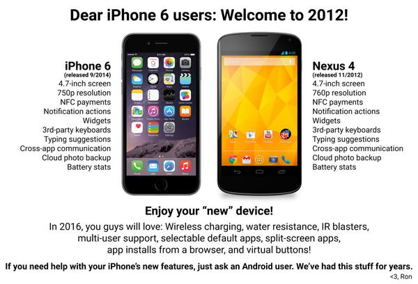 iPhone6 vs nexus 4